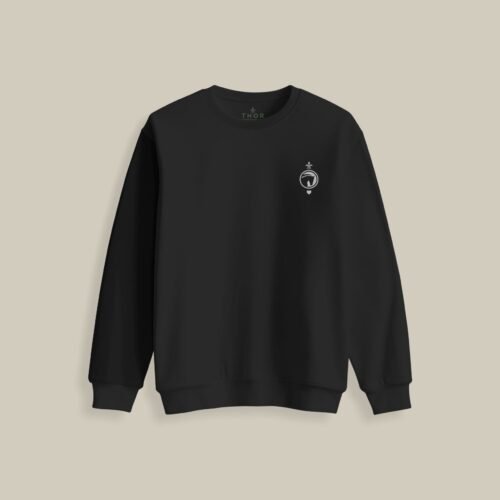 Sudadera THOR Menorca “Midnight Black” – Logo Blanco