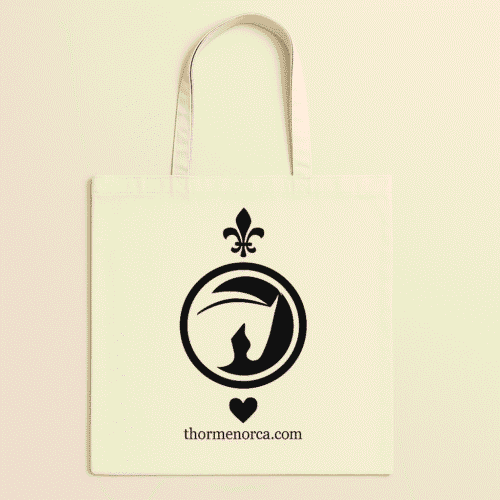 Bolsa THOR Menorca “Heritage Tote – Natural/Negro”